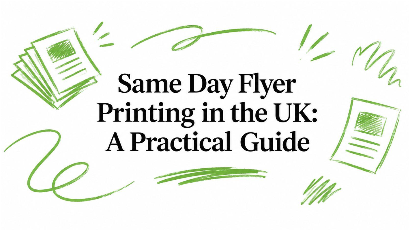 Same Day Flyer Printing in the UK: A Practical Guide
