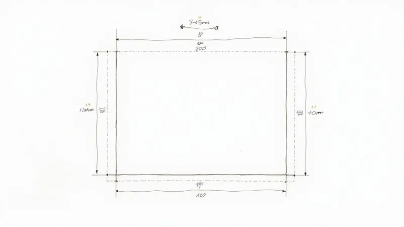 Technical drawing showing rectangular frame dimensions with measurements in millimeters and column specifications