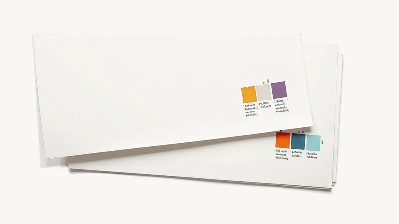 A stack of A4 size posters with different paper finishes, showing the subtle differences in texture and sheen.
