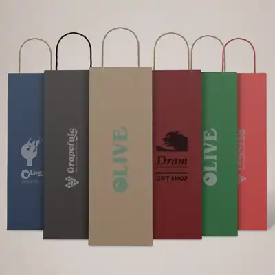Printed Bottle Bags for wine and spirits