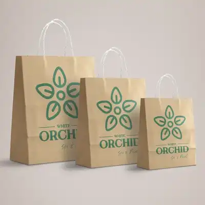 Printed Paper Bags, kraft carrier bags