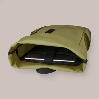Custom Roll-Top Backpack front view