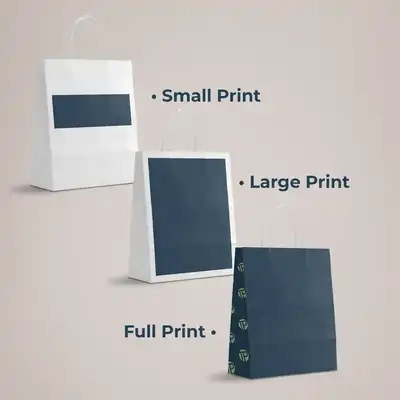 Printed Paper Bags print area guide