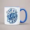 Custom Printed Mugs blue mug
