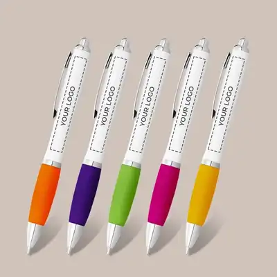Nash Pen White Barrel Coloured Grip