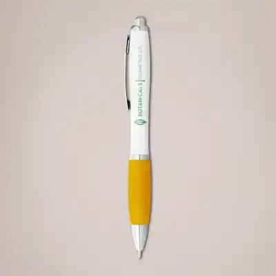 Nash Pen white barrel yellow grip