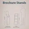 Cardboard Brochure Stand size guide