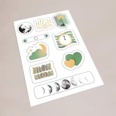 Custom Sticker Sheets multiple designs