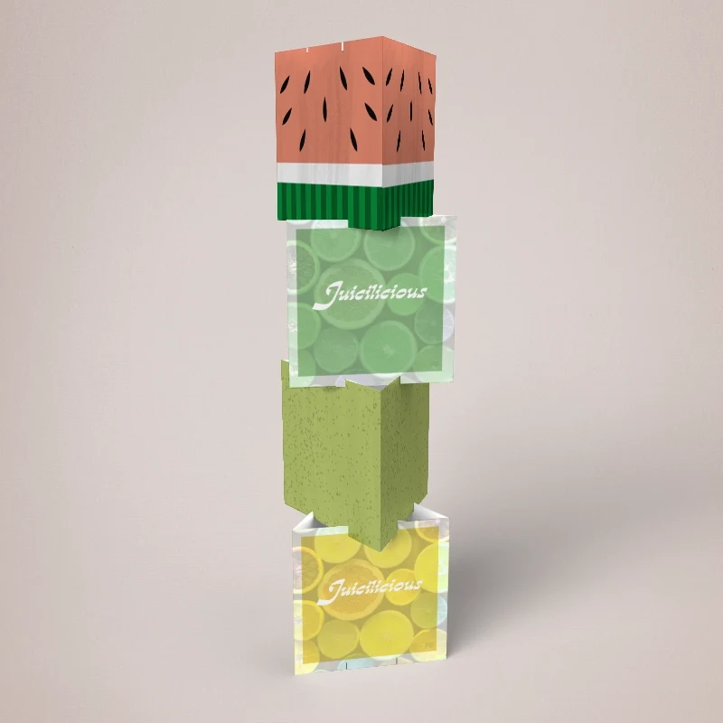 Cardboard Totem Display stacked