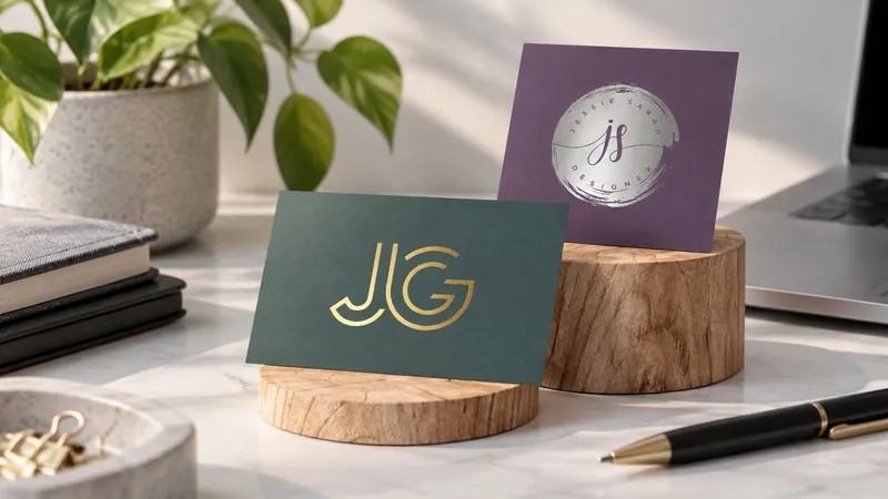 Metallic Foil Business Cards | Gold/Silver Foil, 2 Sizes | The Print Warehouse