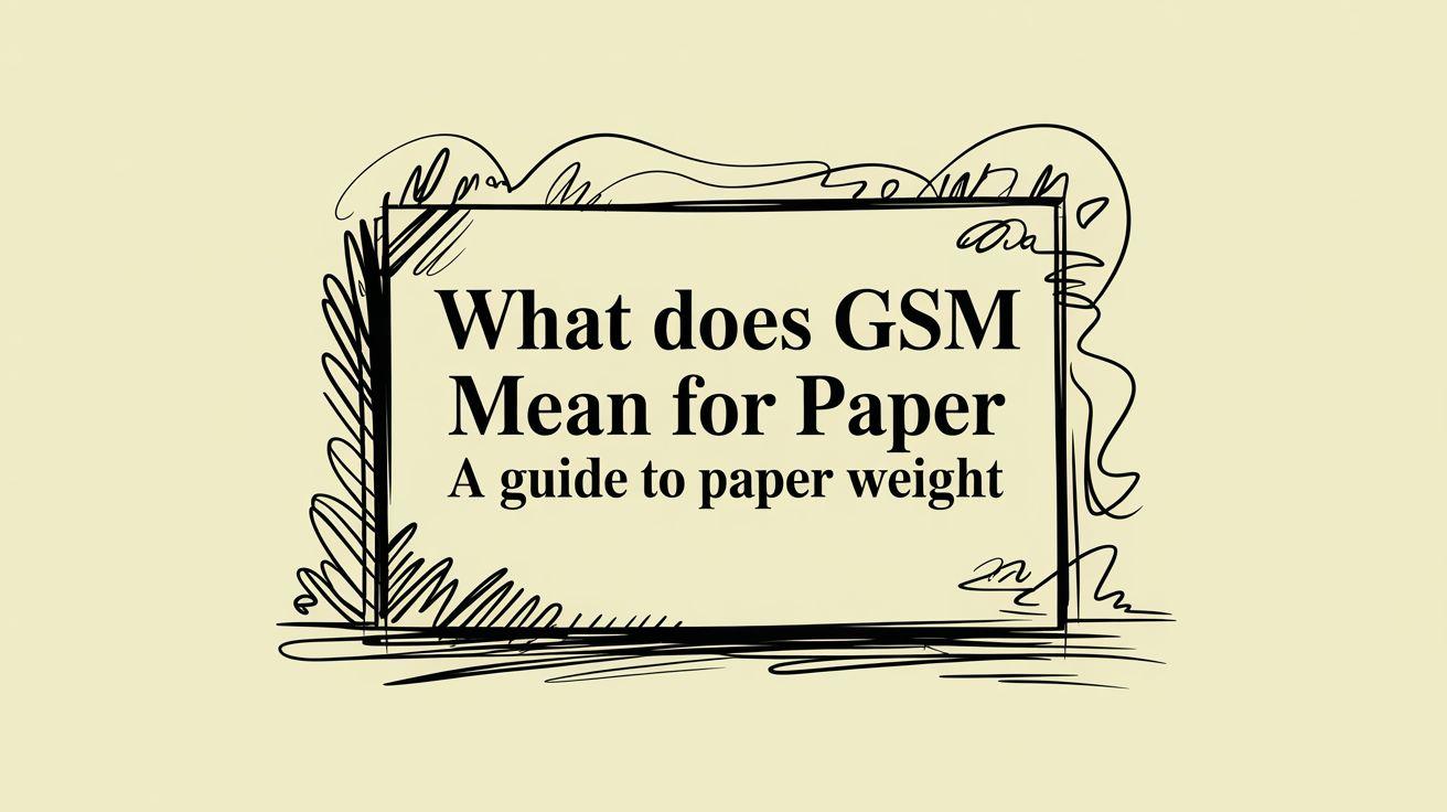 What Does GSM Mean for Paper A Guide to Paper Weight