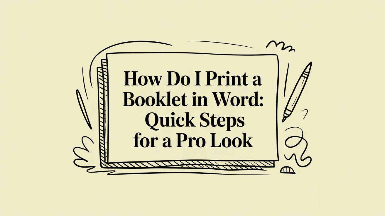 how do i print a booklet in word: Quick Steps for a Pro Look
