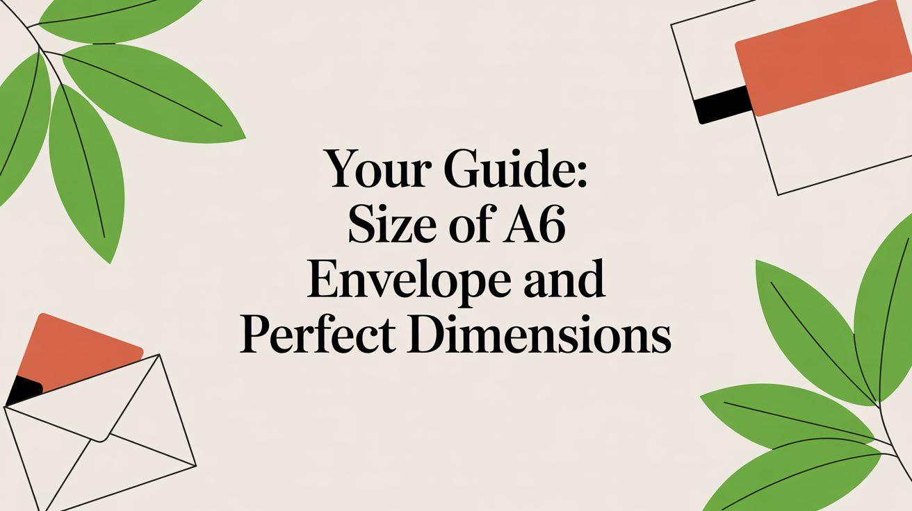 Your guide: size of a6 envelope and perfect dimensions