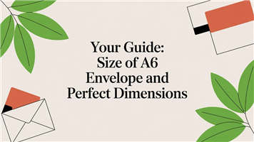 Your guide: size of a6 envelope and perfect dimensions