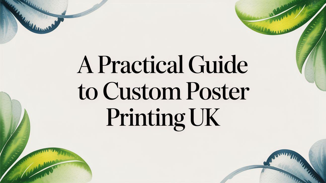 A Practical Guide to Custom Poster Printing UK