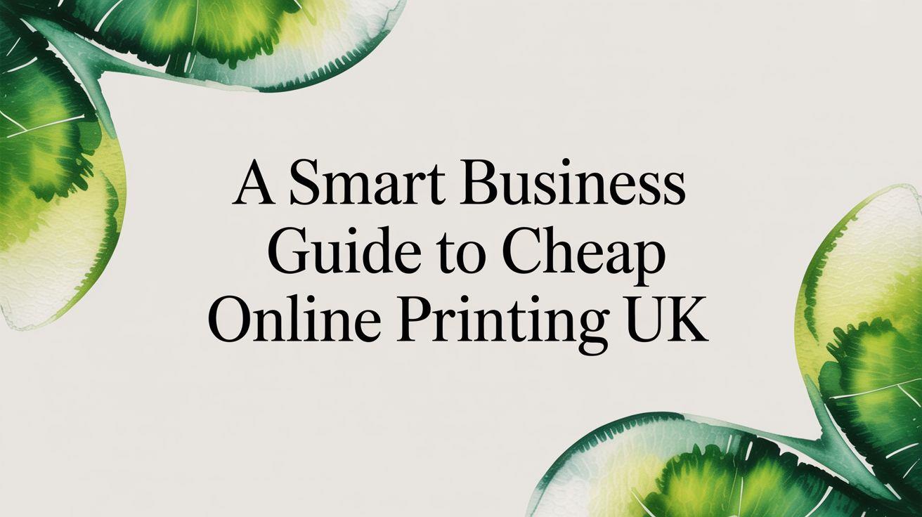 A Smart Business Guide to Cheap Online Printing UK
