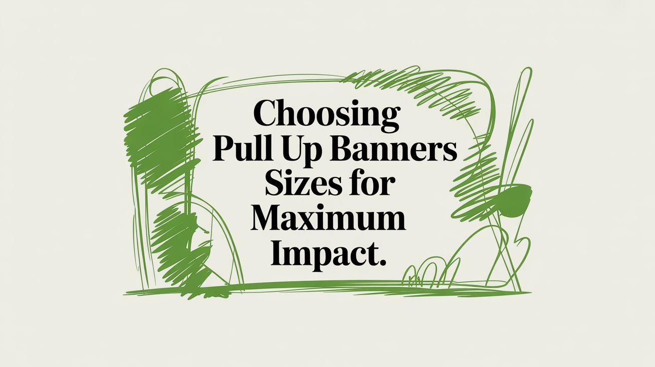 Choosing Pull Up Banners Sizes for Maximum Impact