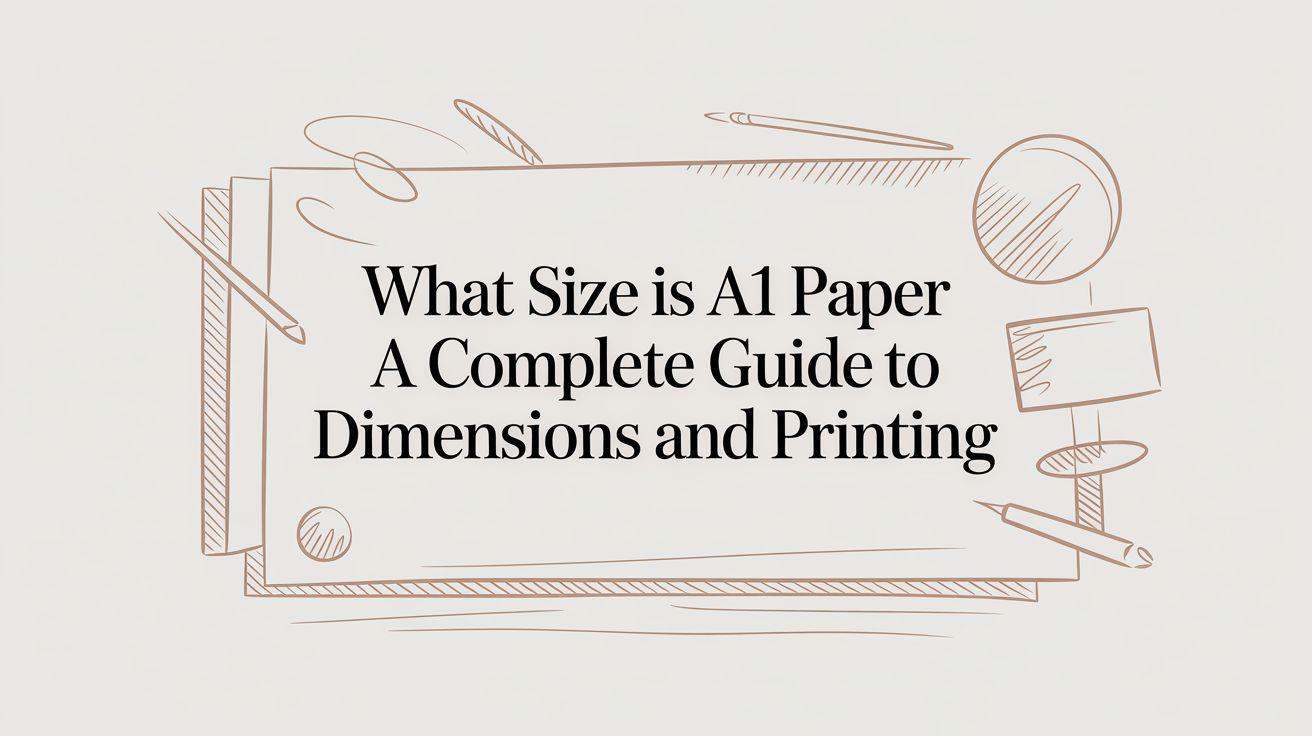 What Size Is A1 Paper A Complete Guide to Dimensions and Printing