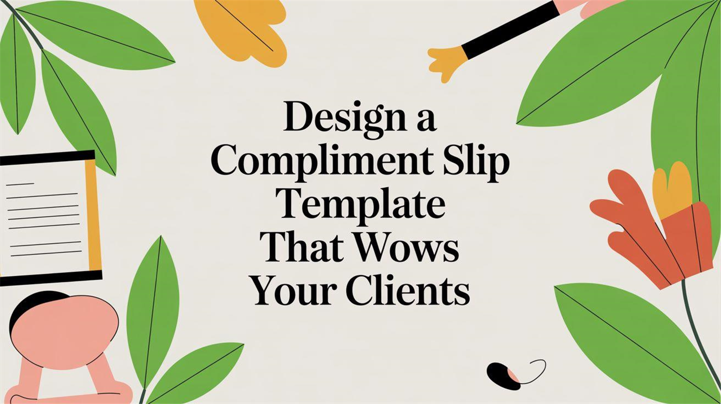 Design a Compliment Slip Template That Wows Your Clients