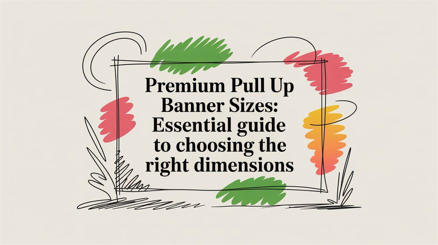 Premium pull up banner sizes: Essential guide to choosing the right dimensions