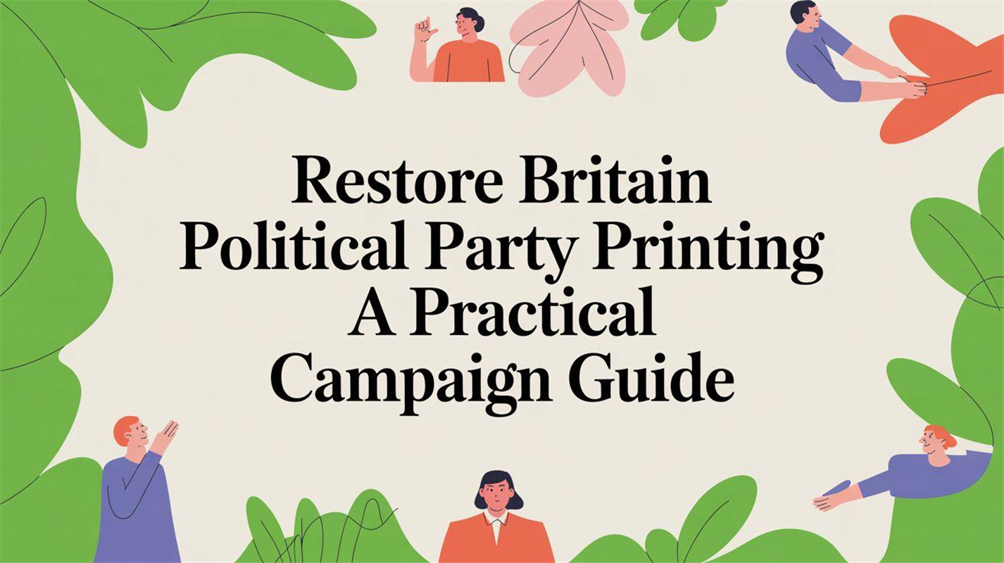 Restore Britain Political Party Printing A Practical Campaign Guide