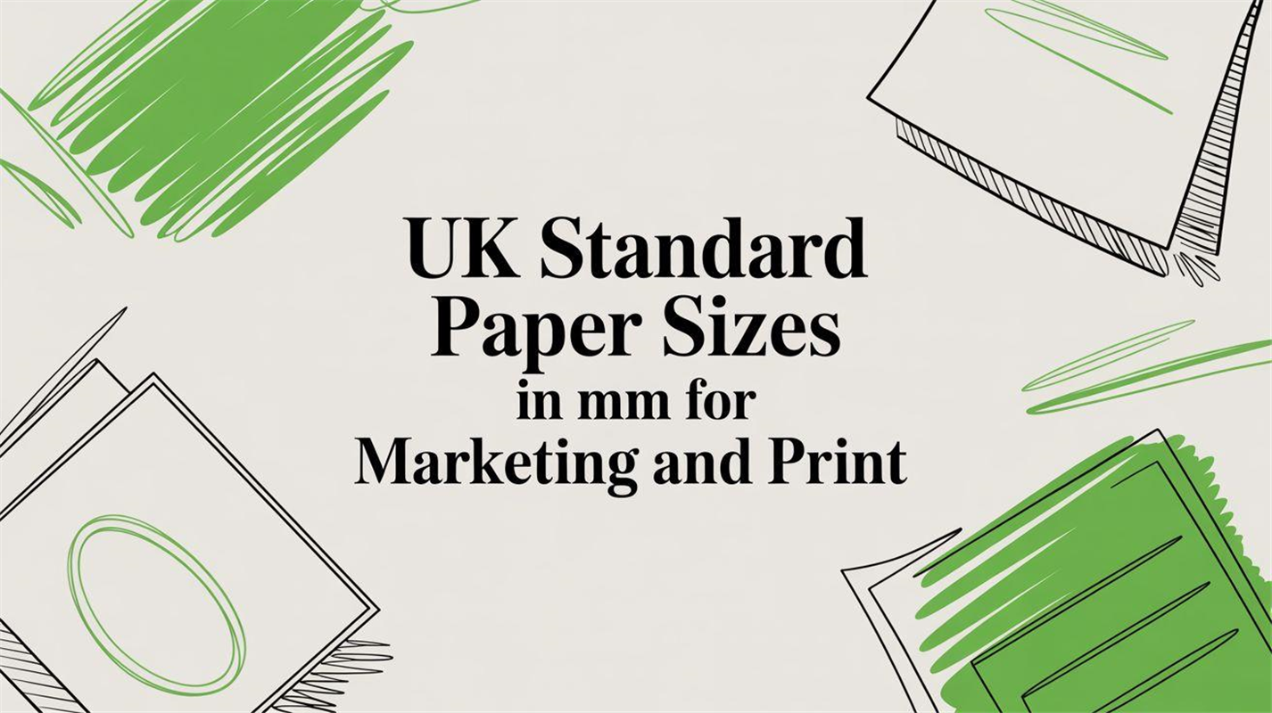 UK Standard Paper Sizes in MM for Marketing and Print