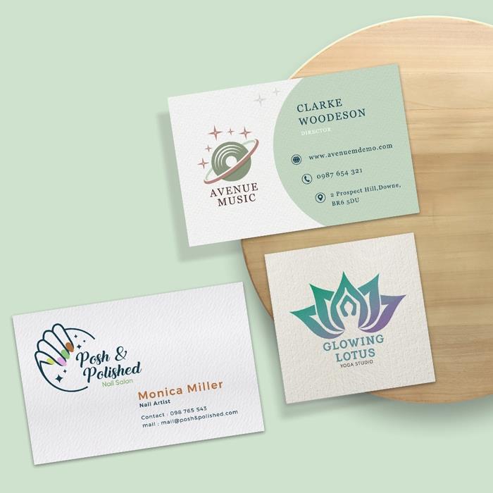 Textured Business Cards